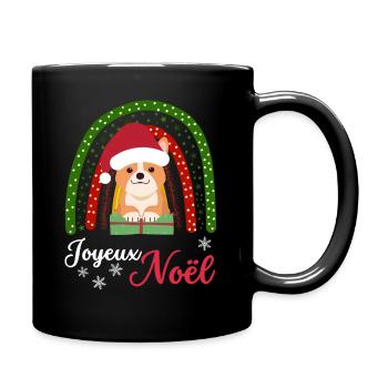 Noël Sweet Welsh Corgi Kawaii - Mug uni - noir - Droite