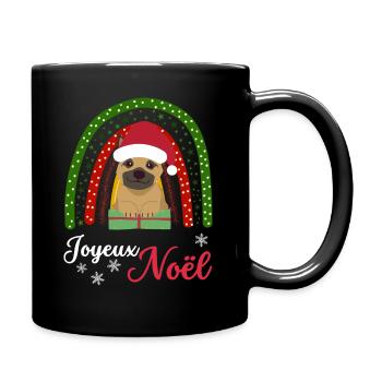 Noël Doux Berger Allemand Kawaii - Mug uni - noir - Droite