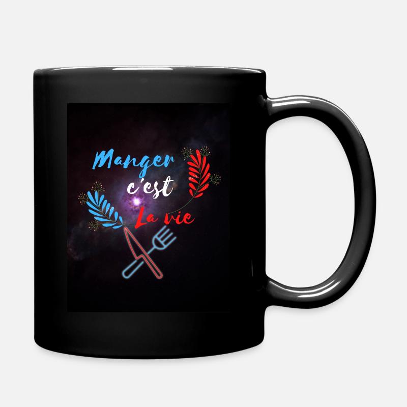 manger - Mug uni - noir