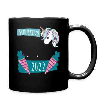 Schulkind - Tasse einfarbig - Schwarz - Rechts