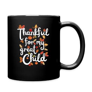 Reconnaissant pour mon enfant Autumn Child Gratitude - Mug uni - noir - Droite
