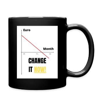 CHANGE! - Tasse einfarbig - Schwarz - Rechts