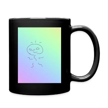 Cool Design - Tasse einfarbig - Schwarz - Rechts