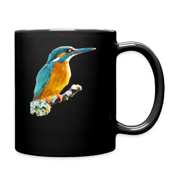Martin-pêcheur - Mug uni - noir - Droite