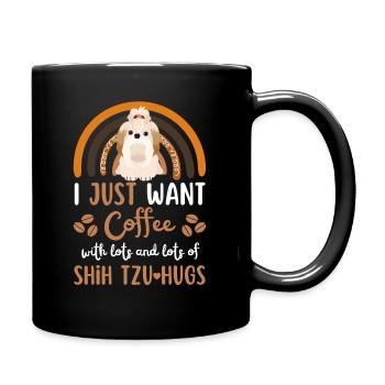 Sweet Shih Tzu Café Chien Café kawaii - Mug uni - noir - Droite