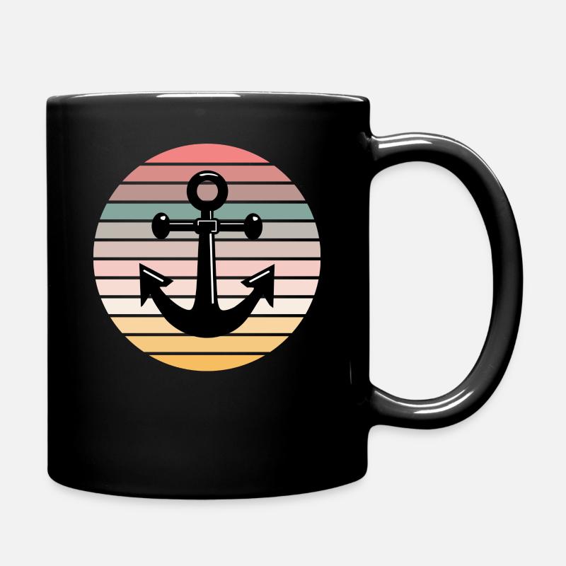 Anker - Tasse einfarbig - Schwarz