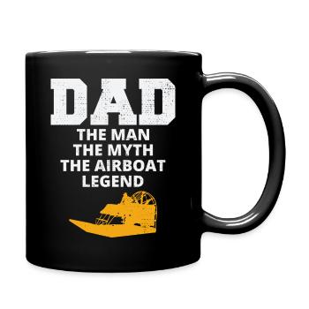 Airboat Fanboat Airboating Papa Fête des Pères - Mug uni - noir - Droite