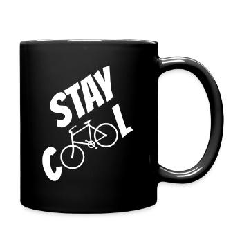 Fahrrad bike bmx MTB ROADBIKE RENNRAD- stay cool - Tasse einfarbig - Schwarz - Rechts