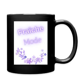 Fraiche mode t shirt - Mug uni - noir - Droite
