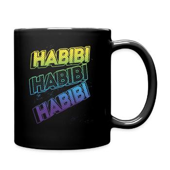 3D Text Effect - Habibi - Full Colour Mug - black - Right