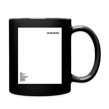 Ich bin Holder - Tasse einfarbig - Schwarz - Rechts