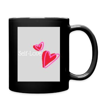 Self-Love - Tasse einfarbig - Schwarz - Rechts