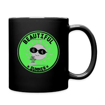 BEAUTIFUL SUMMER - Tasse einfarbig - Schwarz - Rechts
