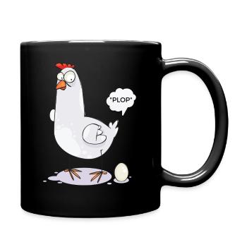Chicken Egg Chicken Design T-Shirt - Full Colour Mug - black - Right