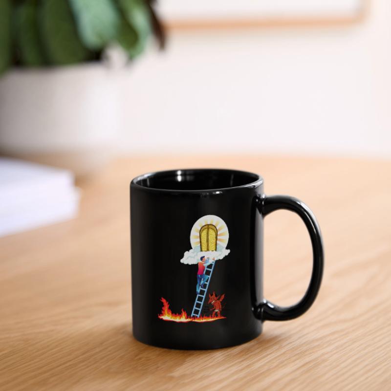 Himmel oder Hölle Tasse einfarbig