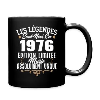 Les légendes sont nées en 1976 édition limitée - Mug uni - noir - Droite