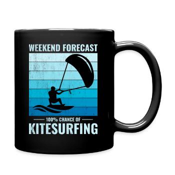 Kitesurf Kiteboard Kiteboarder Kitesurf - Mug uni - noir - Droite