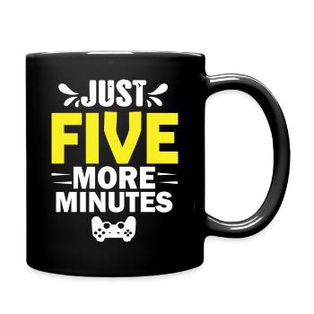 Just Five More Minutes - Mug uni - noir - Droite