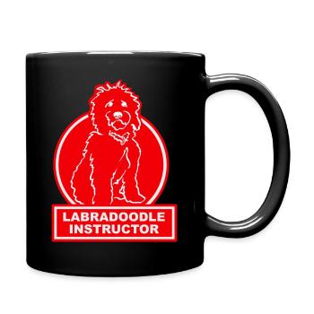 Labradoodle Instructor red Motiv 2 - Full Colour Mug - black - Right