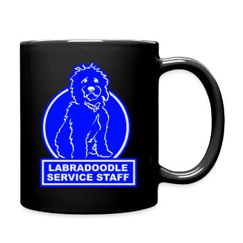 Labradoodle Service Staff blueMotiv 2 - Full Colour Mug - black - Right
