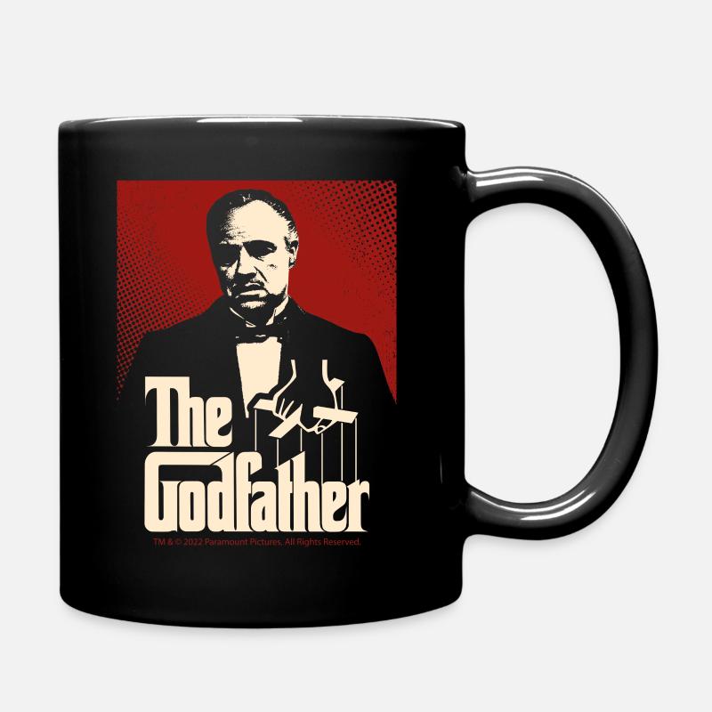The Godfather Don Corleone Logo - Full Colour Mug - black