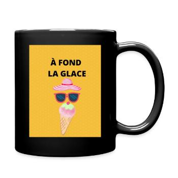 crème glacée en vacances - Mug uni - noir - Droite
