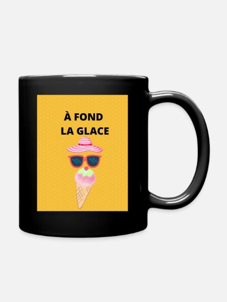 crème glacée en vacances - Mug uni - noir