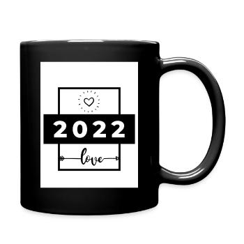 2022 - Tasse einfarbig - Schwarz - Rechts