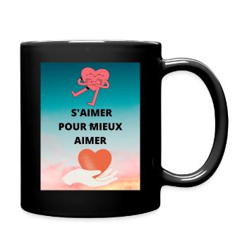 S AIMER POUR MIEUX AIMER - Mug uni - noir - Droite