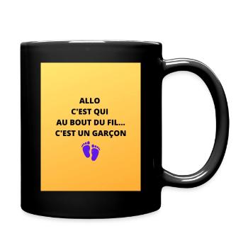 C EST UN GARÇON - Mug uni - noir - Droite