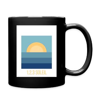 1,2,3 Soleil - Mug uni - noir - Droite