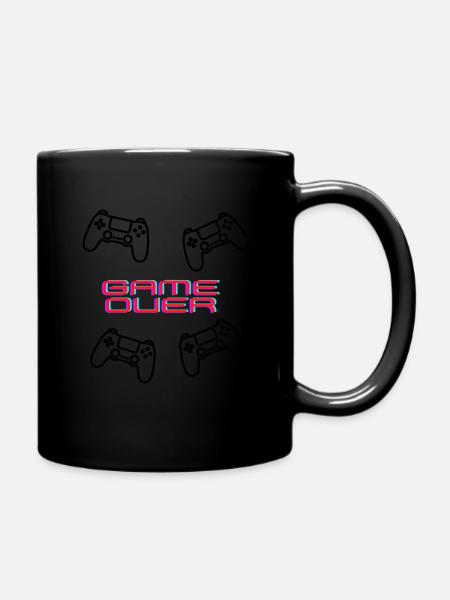 GAME OVER Design - Tasse einfarbig - Schwarz