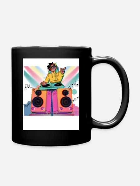 Partytime - Tasse einfarbig - Schwarz