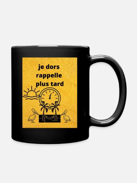 vacances estivales - Mug uni - noir