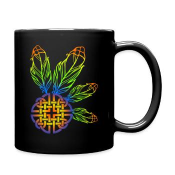 Springs on ball - Full Colour Mug - black - Right