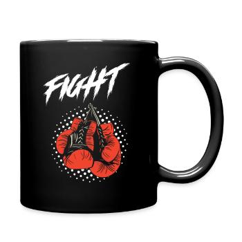 Combat de boxe - Mug uni - noir - Droite