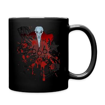 Der TOT - Tasse einfarbig - Schwarz - Rechts