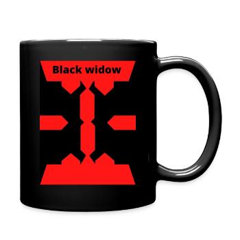 black widow - Tasse einfarbig - Schwarz - Rechts