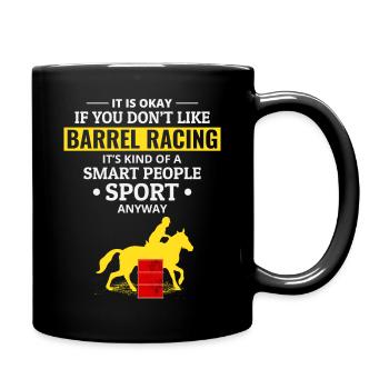 Barrel Racer Rodeo Racing Horse Riding Race Lustig - Tasse einfarbig - Schwarz - Rechts