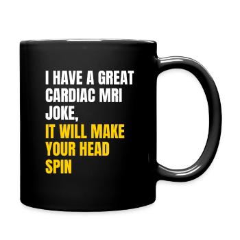 Cardiac MRI joke - Full Colour Mug - black - Right
