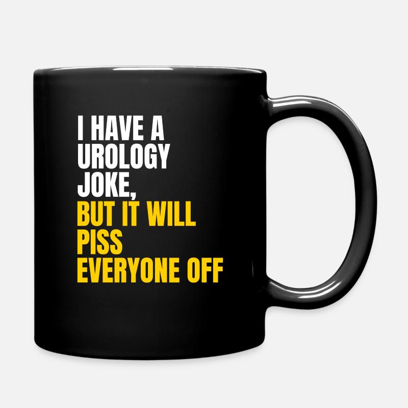 Urology joke - Full Colour Mug - black