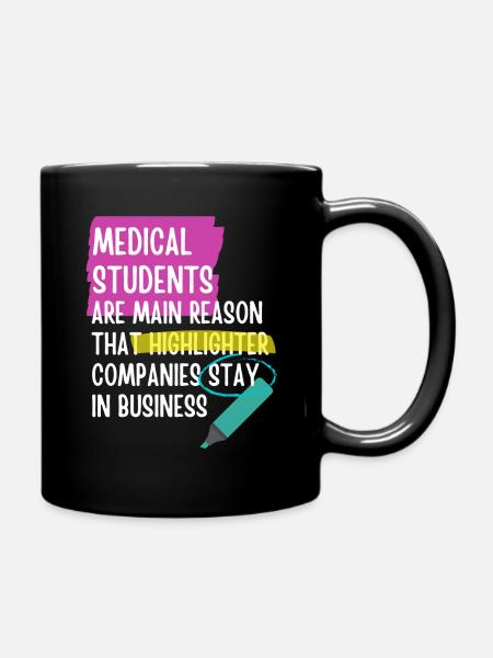 Funny medical student - Full Colour Mug - black