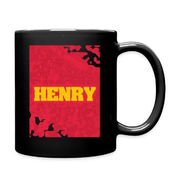 Style und Artwork Henry - Tasse einfarbig - Schwarz - Rechts