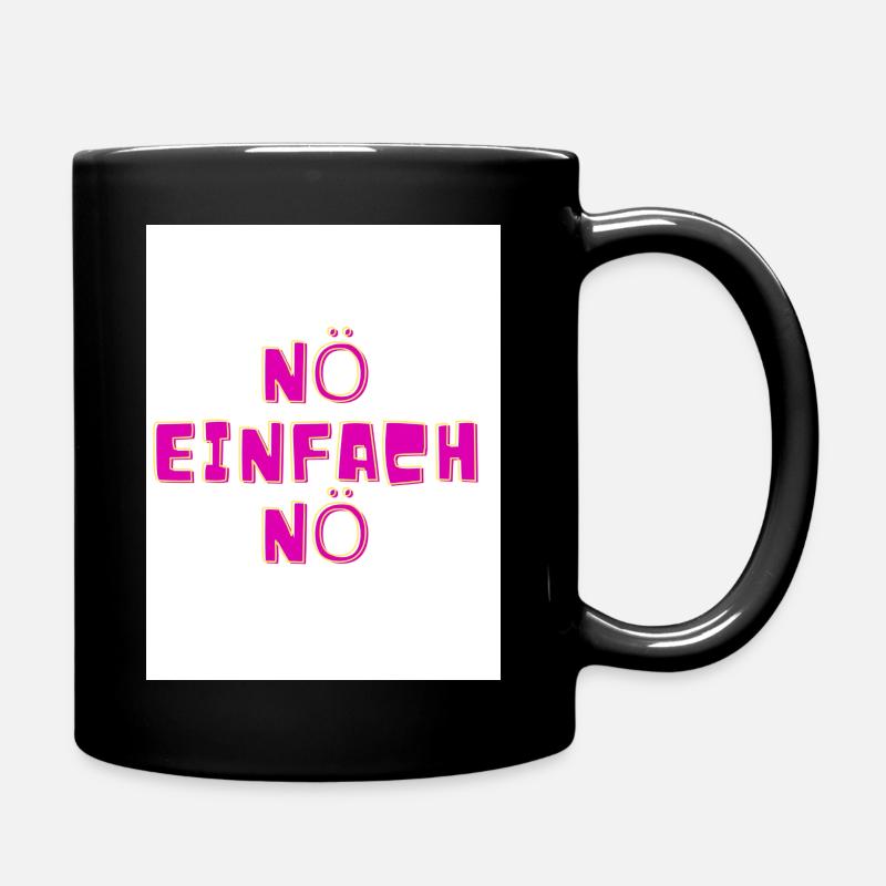 Nö - Tasse einfarbig - Schwarz