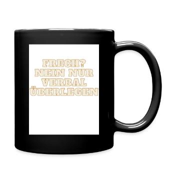 Frech - Tasse einfarbig - Schwarz - Rechts
