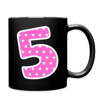 Numéro 5 - Mug uni - noir - Droite