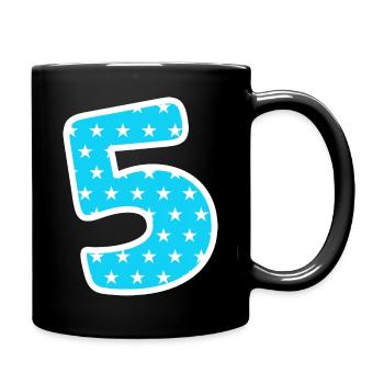 Numéro 5 - Mug uni - noir - Droite