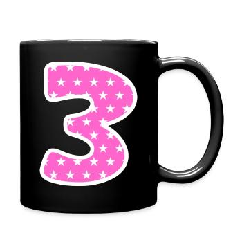 Numéro 3 - Mug uni - noir - Droite