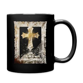 Cross it - Tasse einfarbig - Schwarz - Rechts