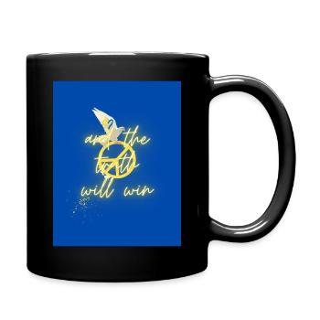 Free Ukraine - Tasse einfarbig - Schwarz - Rechts